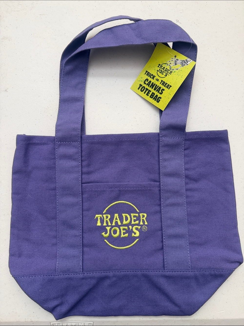 Trader Joe’s Purple Canvas Mini Tote Bag
